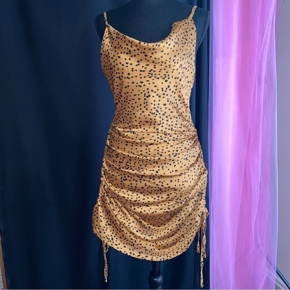 Nyla Cheetah Inspired adjustable Dress - Picture 6 of 13